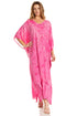Sakkas Catia Women's Boho-Style Long Maxi Caftan for Lounging and Casual Wear