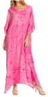 Sakkas Catia Women's Boho-Style Long Maxi Caftan for Lounging and Casual Wear