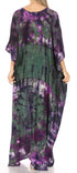 Sakkas Catia Women's Boho-Style Long Maxi Caftan for Lounging and Casual Wear
