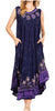 Sakkas Starlight Second Tie Dye Caftan Dress: Women's Beach Cover Up