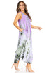 Sakkas Starlight Second Tie Dye Caftan Dress: Women's Beach Cover Up