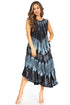 Sakkas Starlight Third Tie Dye Caftan Dress: Women's Beach Cover Up