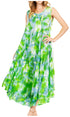 Sakkas Starlight Third Tie Dye Caftan Dress: Women's Beach Cover Up