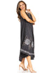 Sakkas Starlight Fourth Women's Tie Dye Caftan Tank Dress/Cover Up  Beach Kaftan