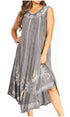 Sakkas Starlight Fourth Women's Tie Dye Caftan Tank Dress/Cover Up  Beach Kaftan
