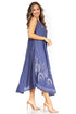 Sakkas Starlight Fourth Women's Tie Dye Caftan Tank Dress/Cover Up  Beach Kaftan