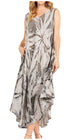 Sakkas Starlight Fourth Women's Tie Dye Caftan Tank Dress/Cover Up  Beach Kaftan