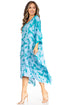 Sakkas Clementine Women's Tie Dye Caftan Dress/Cover Up Beach Kaftan Boho Summer