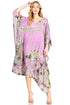 Sakkas Clementine Women's Tie Dye Caftan Dress/Cover Up Beach Kaftan Boho Summer