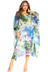 Sakkas Clementine Second Women's Tie Dye Caftan Dress/Cover Up Beach Kaftan Boho