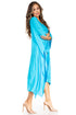 Sakkas Clementine Third Women's Tie Dye Caftan Dress/Cover Up Beach Kaftan Summer