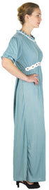 Vestido informal largo de encaje con mangas cortas y elástico para mujer de Sakkas Isabis