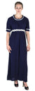 Vestido informal largo de encaje con mangas cortas y elástico para mujer de Sakkas Isabis