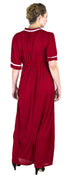 Vestido informal largo de encaje con mangas cortas y elástico para mujer de Sakkas Isabis