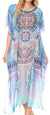 MKY Astryd Women's Flowy Maxi Long Caftan Dress Cover Up with Rhinestone