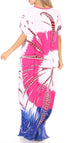 Vestido caftán Sakkas Aggy para mujer, estampado africano, estilo dashiki, maxi, bohemio, hippie y colorido