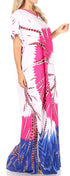 Vestido caftán Sakkas Aggy para mujer, estampado africano, estilo dashiki, maxi, bohemio, hippie y colorido