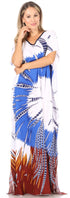 Vestido caftán Sakkas Aggy para mujer, estampado africano, estilo dashiki, maxi, bohemio, hippie y colorido