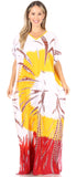 Vestido caftán Sakkas Aggy para mujer, estampado africano, estilo dashiki, maxi, bohemio, hippie y colorido
