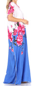 Vestido caftán Sakkas Aggy para mujer, estampado africano, estilo dashiki, maxi, bohemio, hippie y colorido