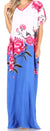 Vestido caftán Sakkas Aggy para mujer, estampado africano, estilo dashiki, maxi, bohemio, hippie y colorido