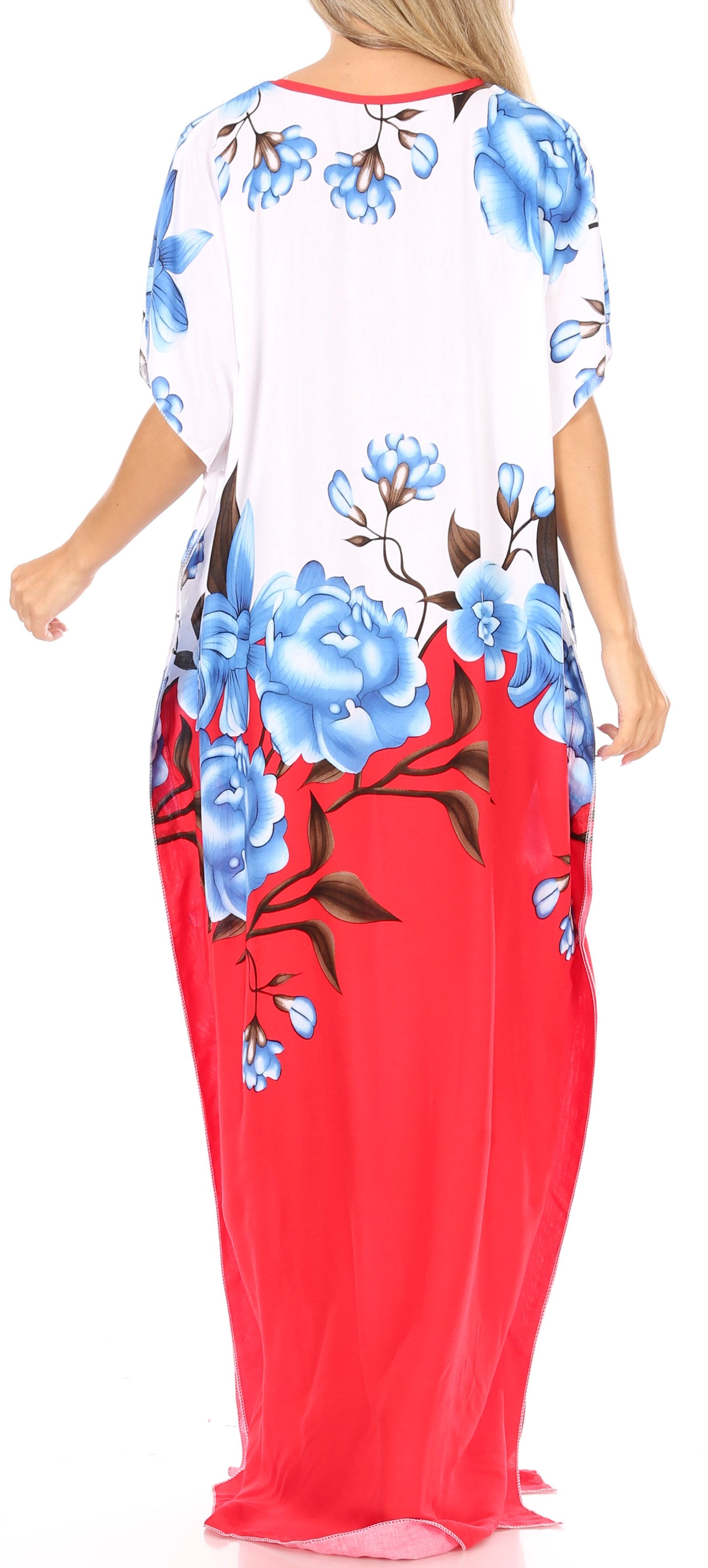 Vestido caftán Sakkas Aggy para mujer, estampado africano, estilo dashiki, maxi, bohemio, hippie y colorido