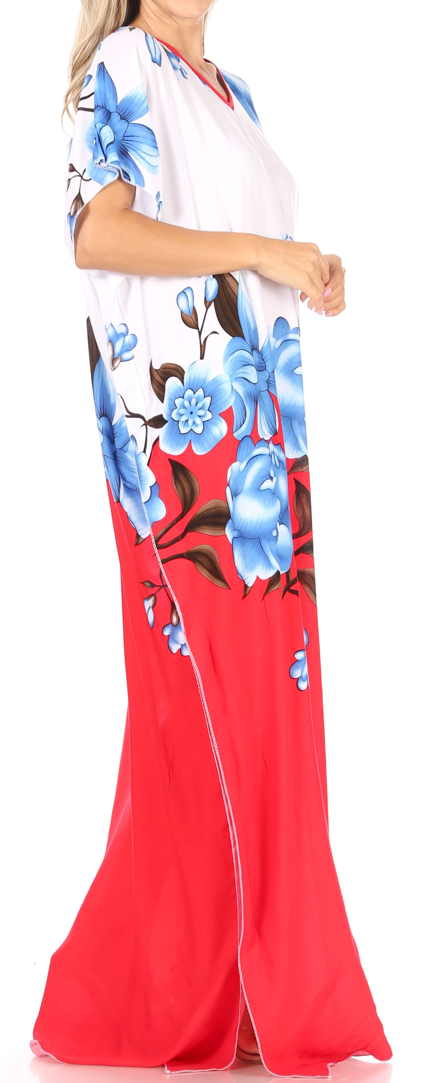 Vestido caftán Sakkas Aggy para mujer, estampado africano, estilo dashiki, maxi, bohemio, hippie y colorido