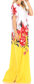 Vestido caftán Sakkas Aggy para mujer, estampado africano, estilo dashiki, maxi, bohemio, hippie y colorido