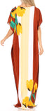 Vestido caftán Sakkas Aggy para mujer, estampado africano, estilo dashiki, maxi, bohemio, hippie y colorido