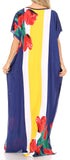Vestido caftán Sakkas Aggy para mujer, estampado africano, estilo dashiki, maxi, bohemio, hippie y colorido