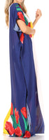 Vestido caftán Sakkas Aggy para mujer, estampado africano, estilo dashiki, maxi, bohemio, hippie y colorido