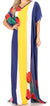Vestido caftán Sakkas Aggy para mujer, estampado africano, estilo dashiki, maxi, bohemio, hippie y colorido