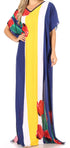 Vestido caftán Sakkas Aggy para mujer, estampado africano, estilo dashiki, maxi, bohemio, hippie y colorido