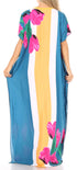 Vestido caftán Sakkas Aggy para mujer, estampado africano, estilo dashiki, maxi, bohemio, hippie y colorido
