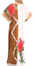 Vestido caftán Sakkas Aggy para mujer, estampado africano, estilo dashiki, maxi, bohemio, hippie y colorido