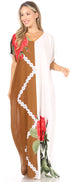 Vestido caftán Sakkas Aggy para mujer, estampado africano, estilo dashiki, maxi, bohemio, hippie y colorido