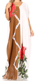 Vestido caftán Sakkas Aggy para mujer, estampado africano, estilo dashiki, maxi, bohemio, hippie y colorido