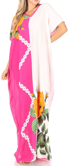 Vestido caftán Sakkas Aggy para mujer, estampado africano, estilo dashiki, maxi, bohemio, hippie y colorido