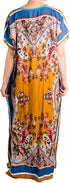 Vestido caftán Sakkas Aggy para mujer, estampado africano, estilo dashiki, maxi, bohemio, hippie y colorido