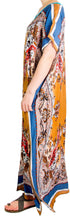 Vestido caftán Sakkas Aggy para mujer, estampado africano, estilo dashiki, maxi, bohemio, hippie y colorido