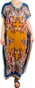 Vestido caftán Sakkas Aggy para mujer, estampado africano, estilo dashiki, maxi, bohemio, hippie y colorido