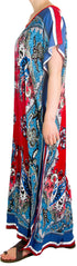 Vestido caftán Sakkas Aggy para mujer, estampado africano, estilo dashiki, maxi, bohemio, hippie y colorido