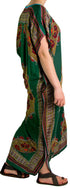 Vestido caftán Sakkas Aggy para mujer, estampado africano, estilo dashiki, maxi, bohemio, hippie y colorido