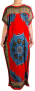Vestido caftán Sakkas Aggy para mujer, estampado africano, estilo dashiki, maxi, bohemio, hippie y colorido