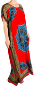 Vestido caftán Sakkas Aggy para mujer, estampado africano, estilo dashiki, maxi, bohemio, hippie y colorido