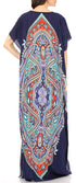 Vestido caftán Sakkas Aggy para mujer, estampado africano, estilo dashiki, maxi, bohemio, hippie y colorido