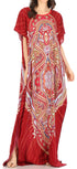 Vestido caftán Sakkas Aggy para mujer, estampado africano, estilo dashiki, maxi, bohemio, hippie y colorido