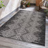 Alfombra de alto rendimiento en blanco y negro de Frankville
