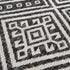 Alfombra de alto rendimiento en blanco y negro de Frankville