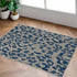 Alfombra de alto rendimiento con estampado de leopardo azul de Skipsea